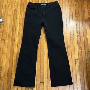 Chico’s Platinum Black Jeans Size 1